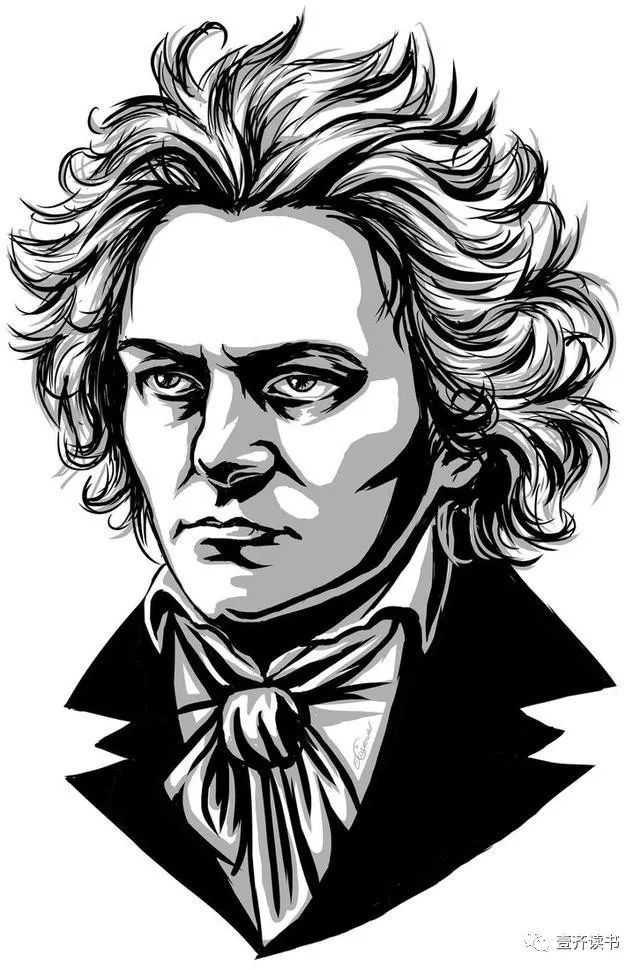 贝多芬肖像漫画精选,漫画里的"乐圣"坚毅浪漫