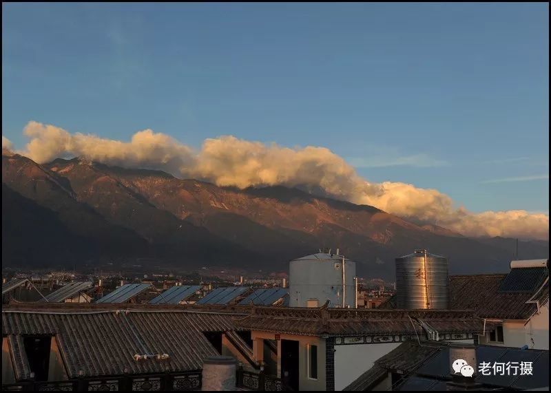 清晨双景,苍山云卷云舒