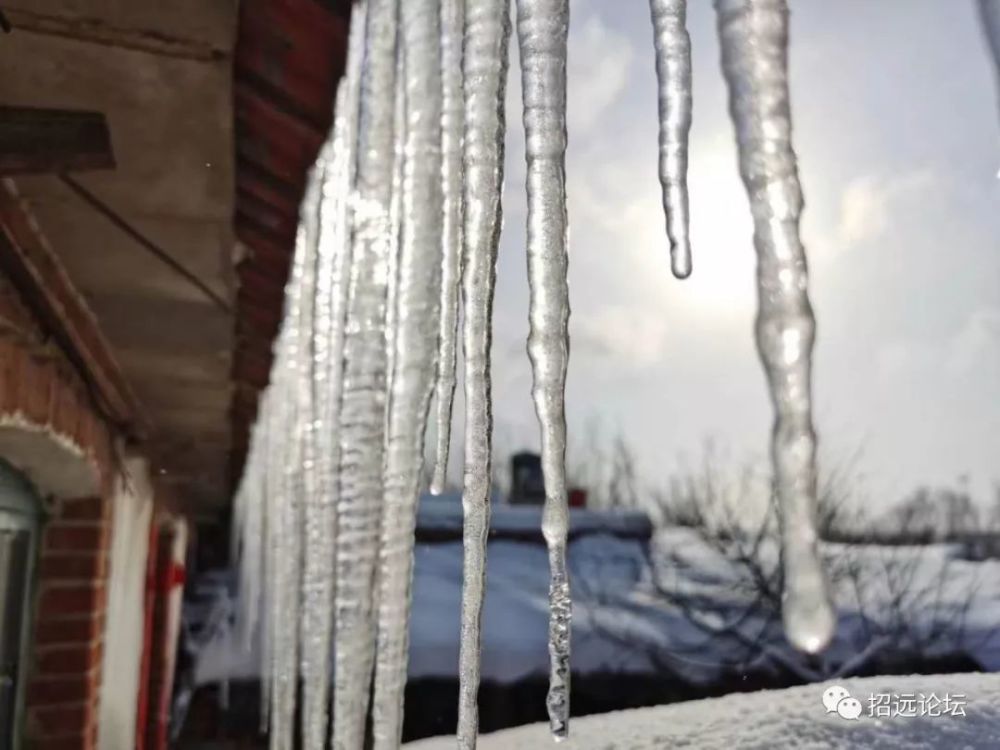 雪乡招远!多少年没见的大冰溜子