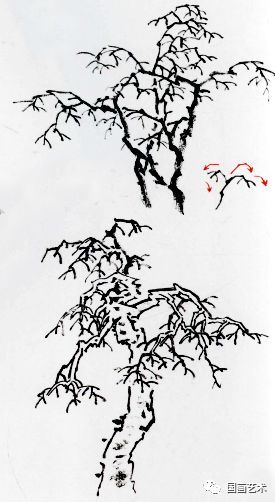 图文教程:中国画技法之树木画法