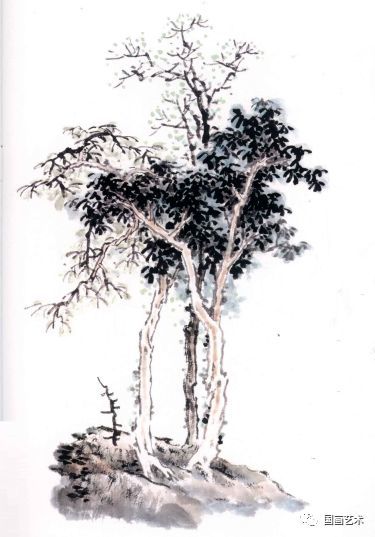 图文教程:中国画技法之树木画法