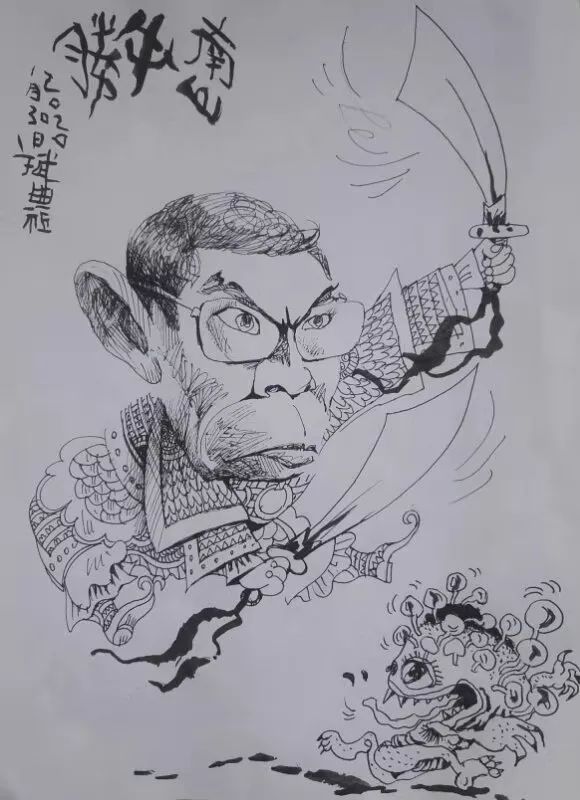 《万众一心抗病毒!太原漫画家王斌礼妙笔丹青助力抗击疫情!