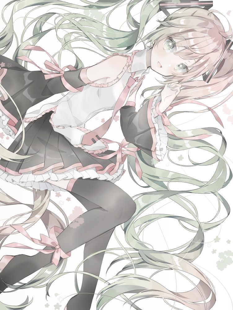 清淡的色调,超清新的画风,养眼的二次元少女美图插画分享