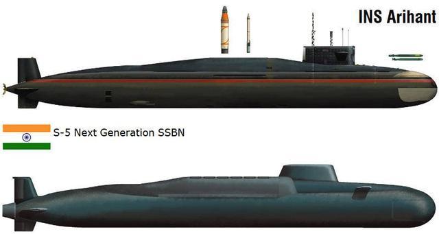 印度海军计划总共订购六艘新一代战略核潜艇.