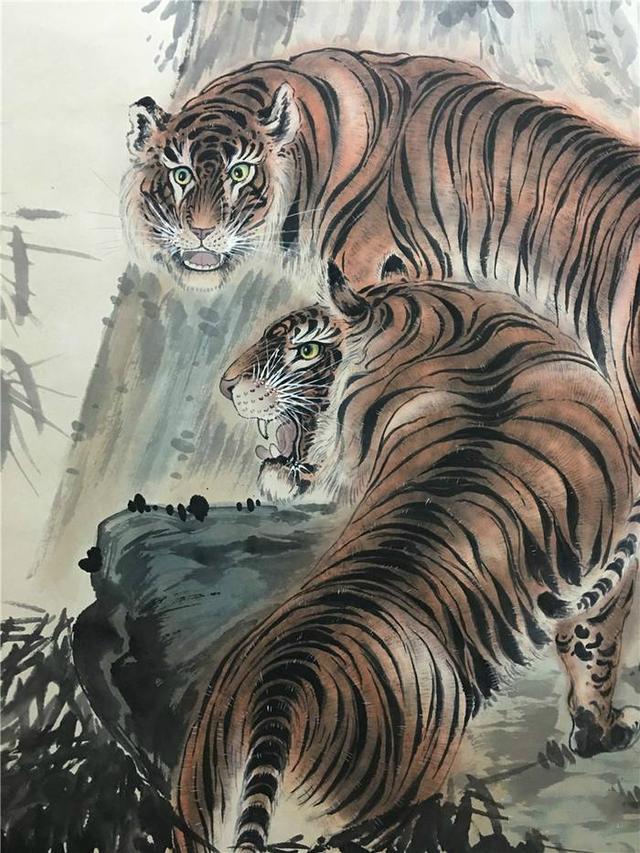 抗日画家张善子,在日本飞机的狂轰滥炸下愤然凝笔《猛虎扑日图》