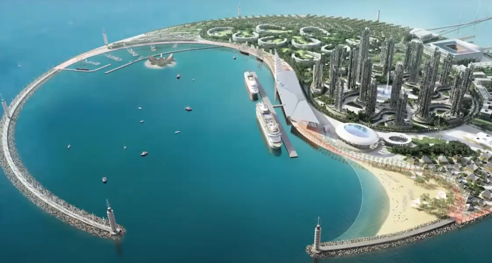 继恒大海花岛之后海南又耗资50亿建人工岛整体形状为太极图案