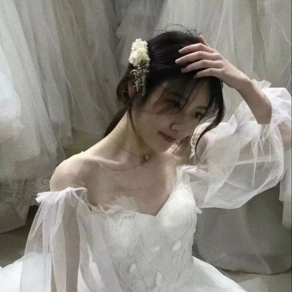 婚纱头像丨白色系列女生头像