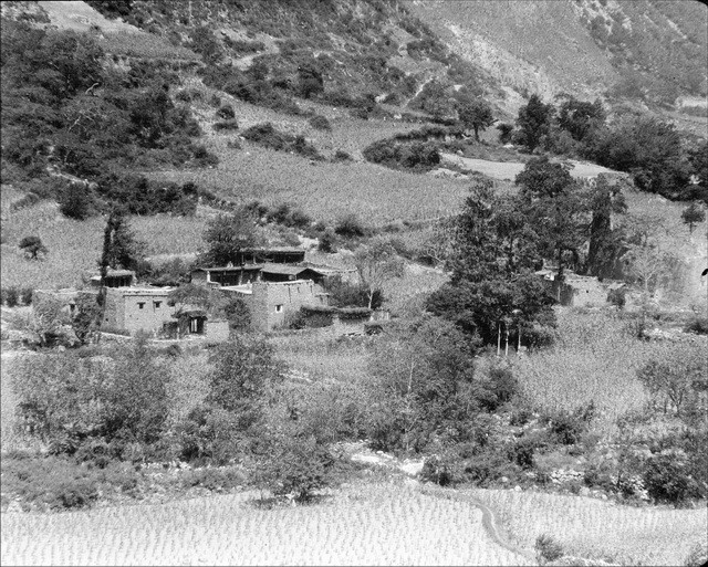 1917年四川汶川老照片,百年前的汶川风貌及瓦寺官寨