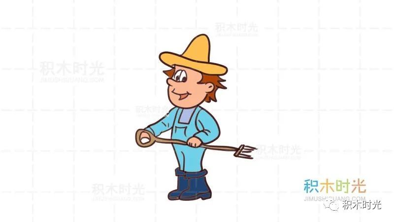 人物简笔画大全:画农民简笔画