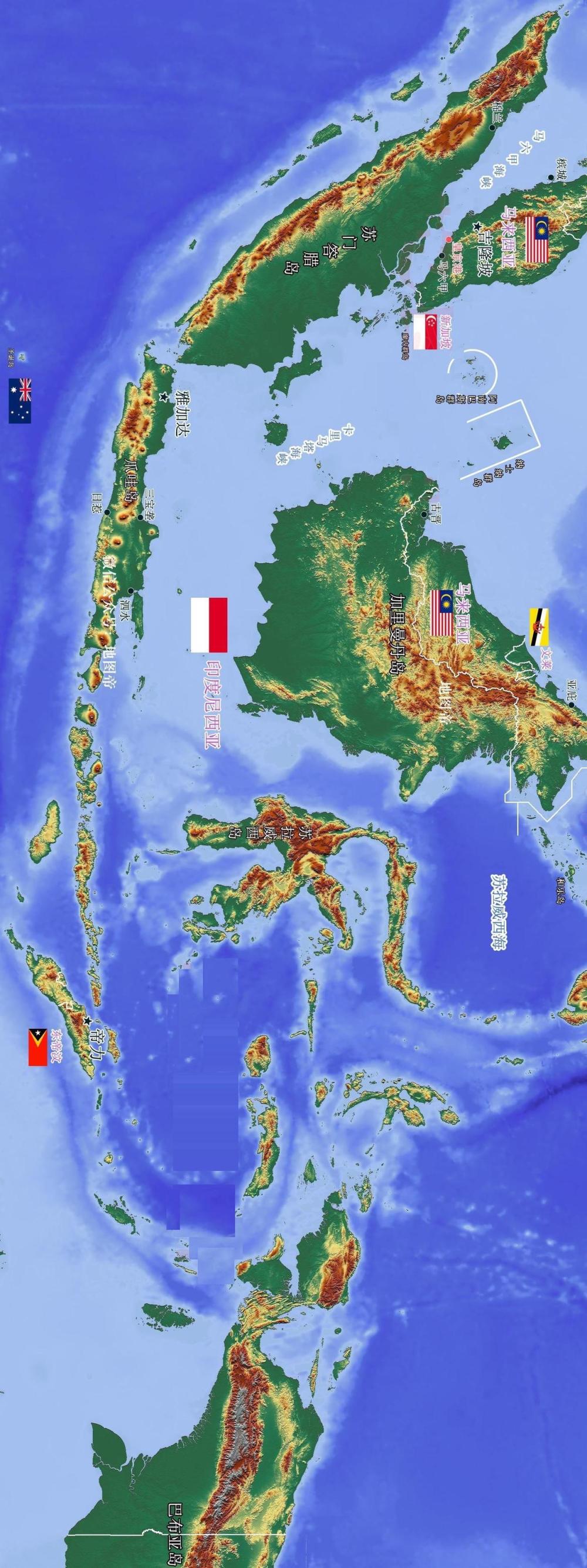 位于亚洲东南部的世界上最大群岛"马来群岛",分属于哪些国家?