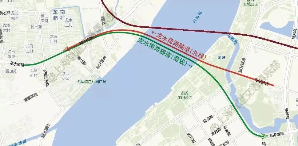 卢浦大桥,徐浦大桥 未来的 龙水南路过江隧道 可轻松通往徐汇滨江 晶