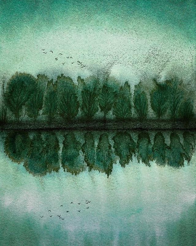 "意境"绘画"一花一世界,一叶一菩提"的艺术作品感悟