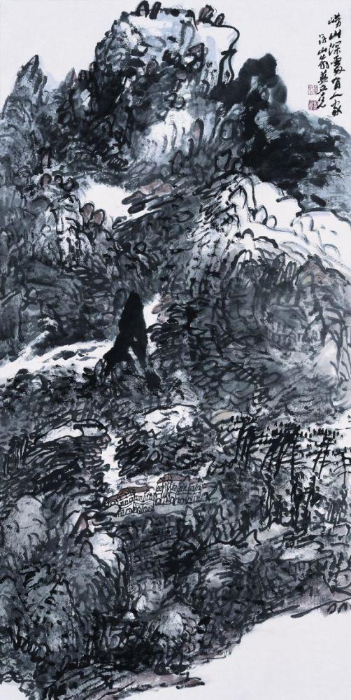 黑墨团中藏万趣,千古日月自在心——山水画大家蓝立克