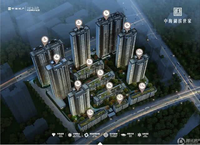 配套设施完善 4,属于品牌房企,相对来说质量上更加有保障 中海湖滨