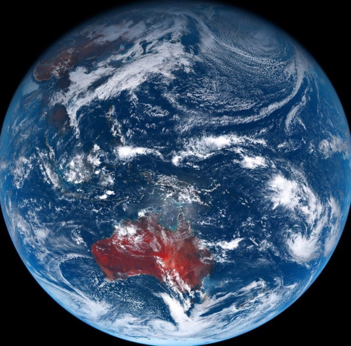 太空中拍摄的地球(未加任何颜色修图)