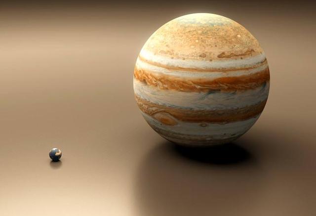 木星与地球大小比较