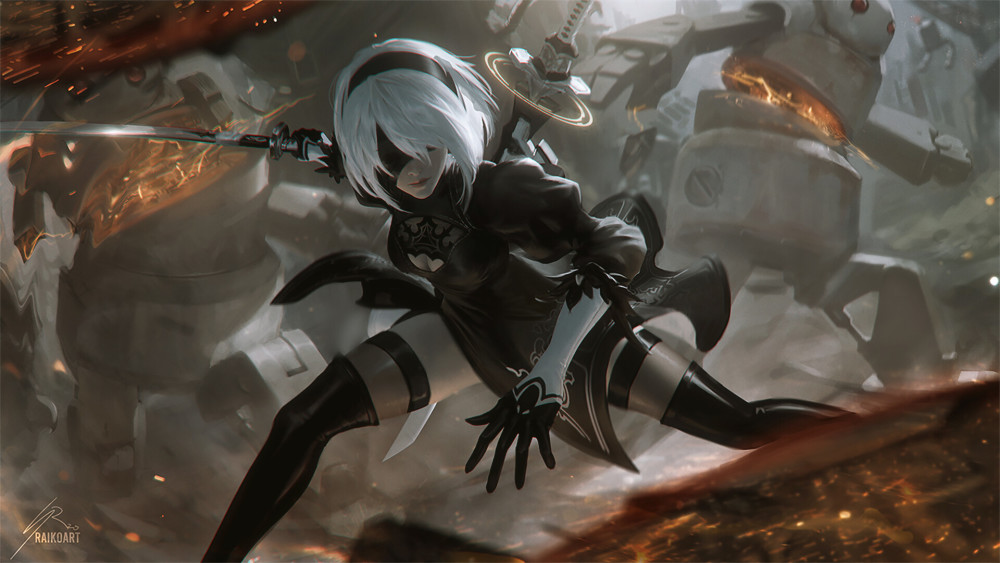 偏欧美风格的厚涂二次元插画作品分享