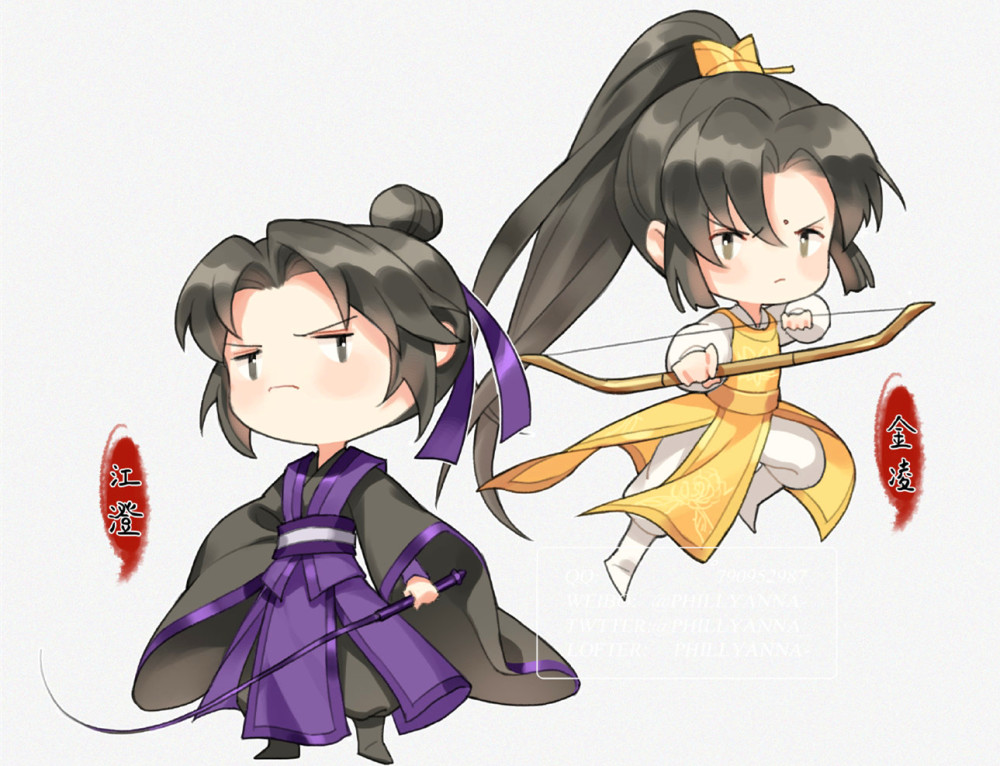 《魔道祖师》众人可爱的q版图,忘羡生活很甜蜜,江澄金凌a爆了