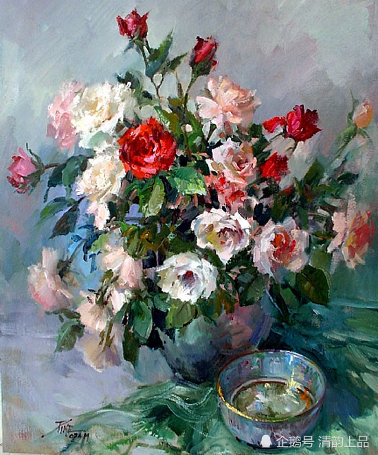 美国画家,乔伊斯派克,油画花卉作品选集