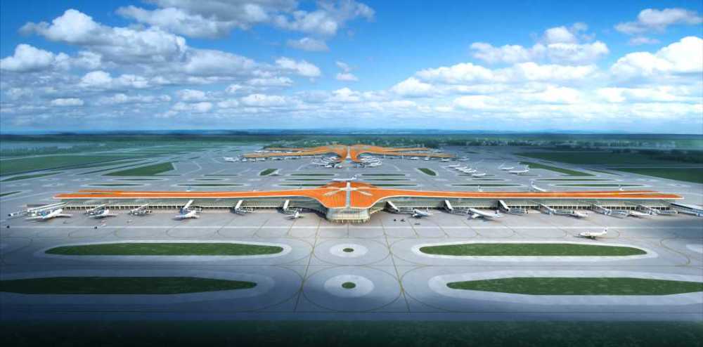 北京大兴国际机场航站楼卫星厅工程正式复工