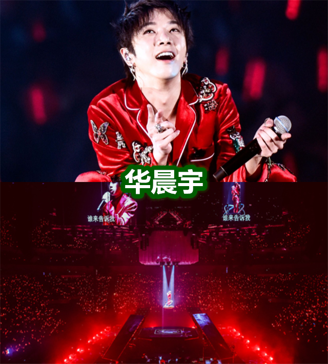 明星演唱会应援现场,薛之谦,华晨宇声势浩大,王嘉尔:爱得深沉
