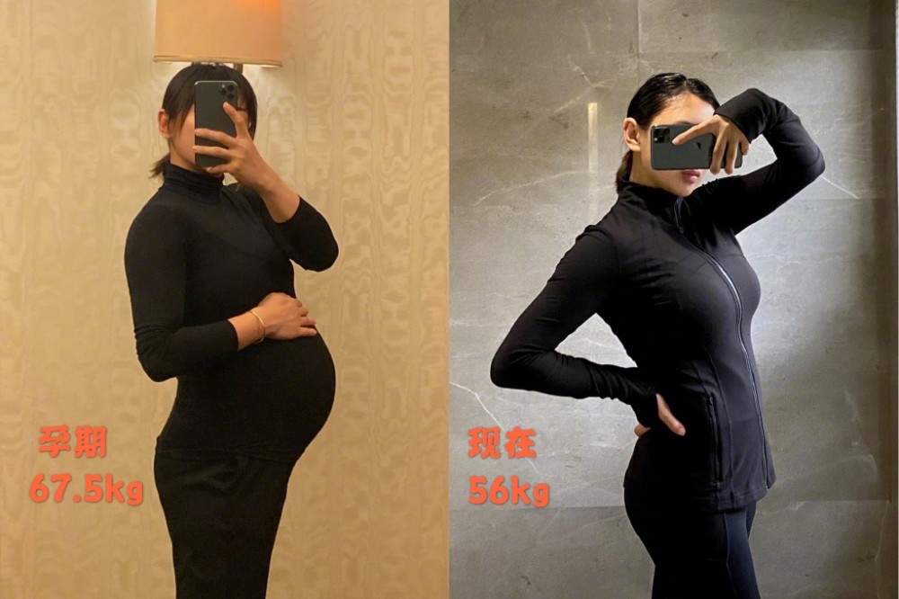 何雯娜产后瘦身23斤，穿运动装自信秀出身材，感觉她是胖着玩的