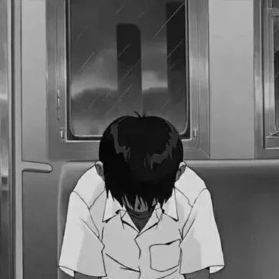 动漫男生头像 · 幸好我是个小胖子,难过的时候还可以