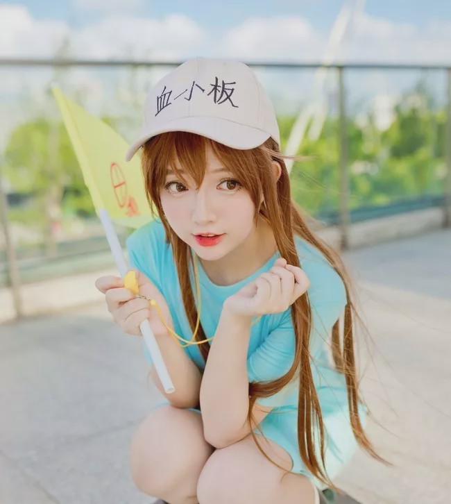 cosplay:《工作细胞》血小板@一坨王奕萌