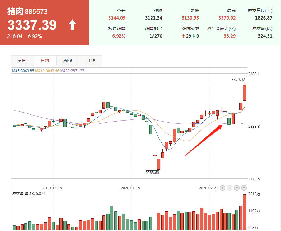 猪肉板块涨近7%,猪价何时恢复常年水平?