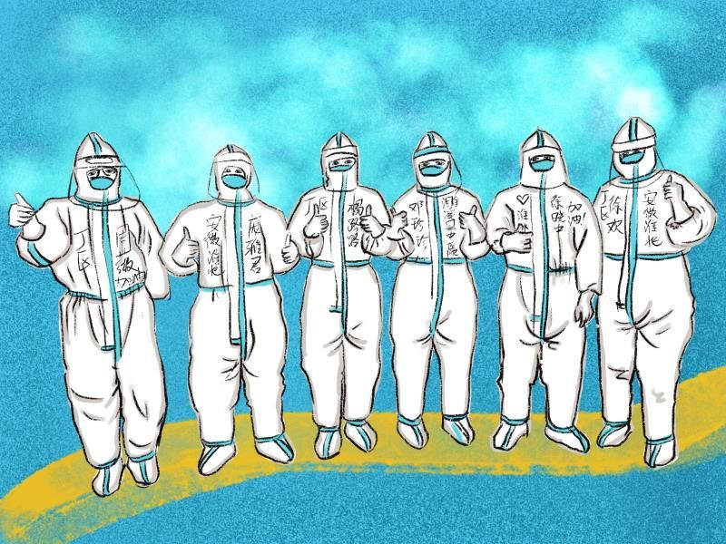 一组走心漫画,送给支援湖北的淮北"白衣战士"!