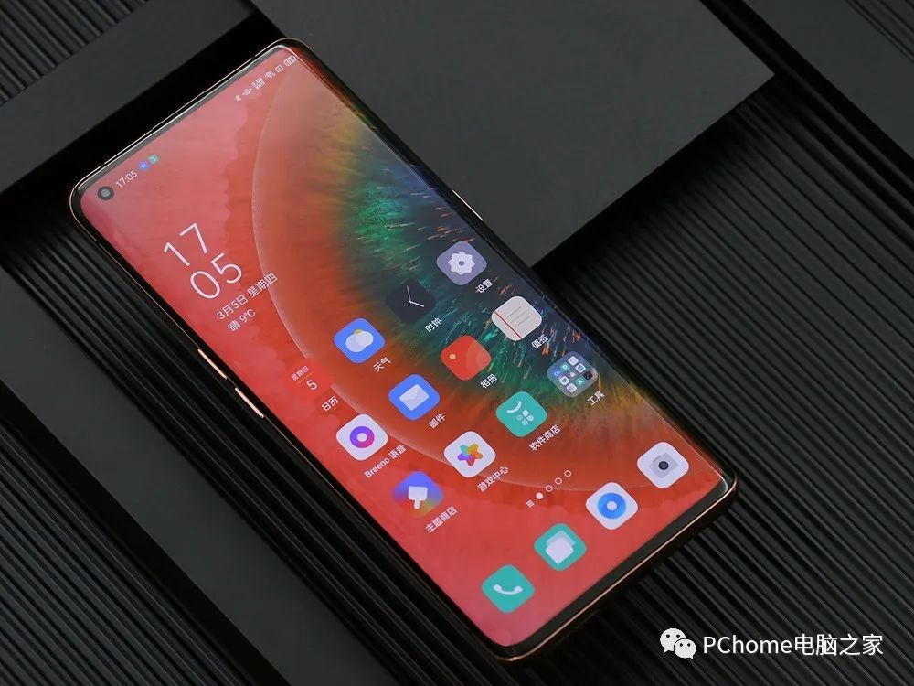 oppo find x2 pro茶橘皮革图赏:素皮版本显高端质感