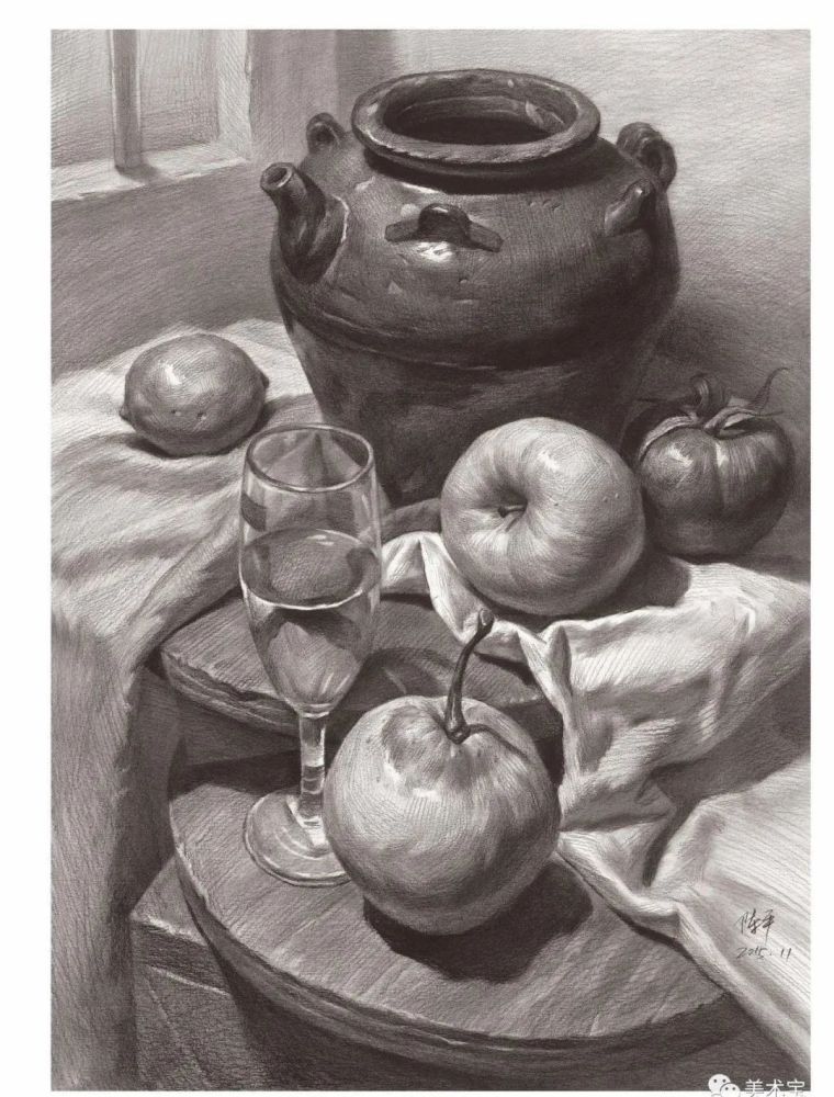 美术宝超级名师陈平—一块优秀的衬布,就足以拯救你的素描静物!