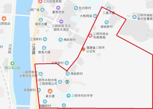 三明这些学校学区划片地图来了!