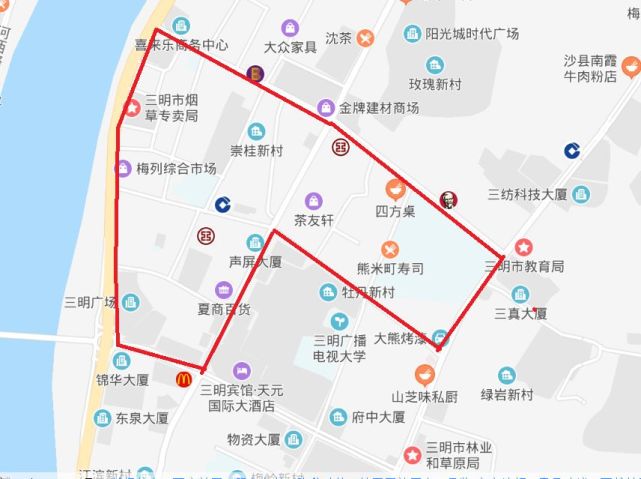 三明这些学校学区划片地图来了!