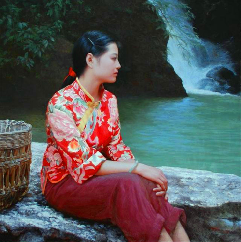 沈汉武的油画画了那么多漂亮的村姑,为何大多没有笑容