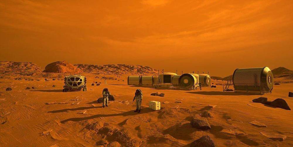 人类第一次登上火星( 图片来源 )