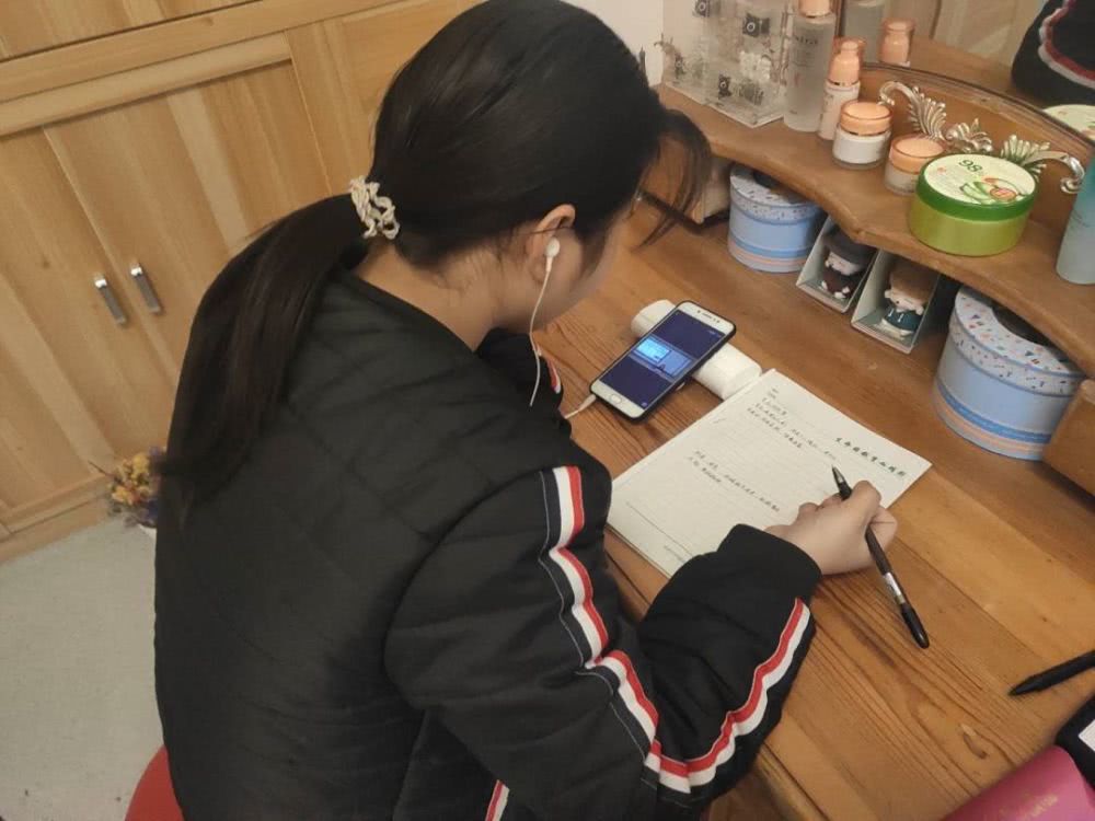 学生上网课