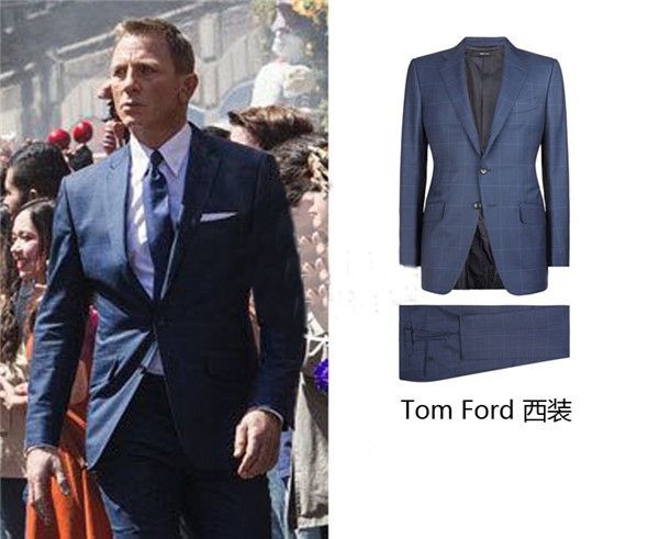 daniel craig in tom ford温莎三件套西装