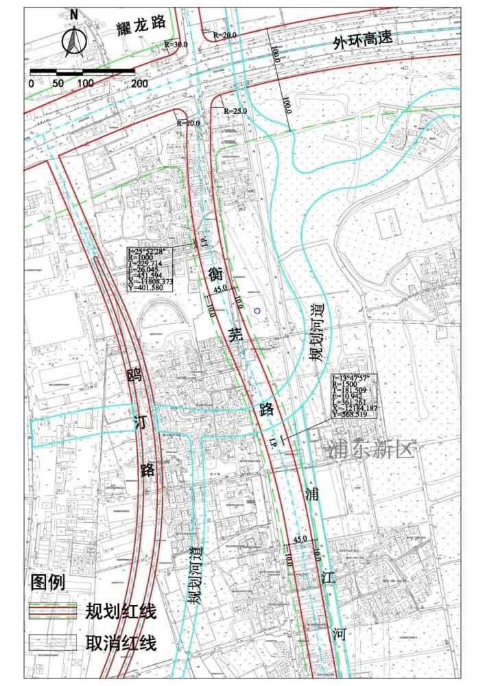 浦业路-衡芜路红线调整方案图1