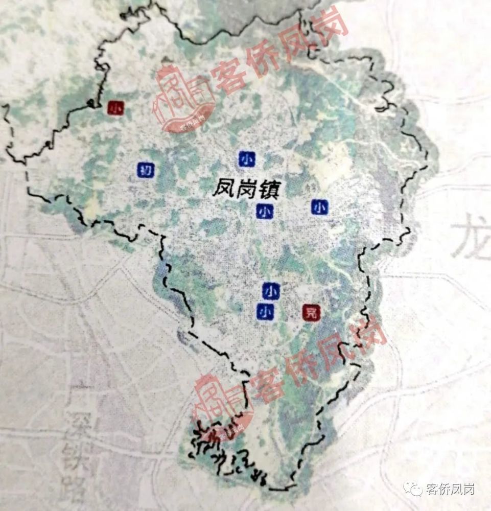 凤岗镇公办中小学校建设布点计划图(2020-2025年) 凤岗镇中心小学分校