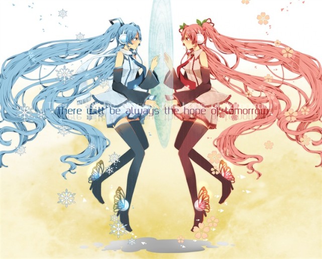 初音未来的二创形态樱未来/樱初音,粉粉萌萌的初音miku你喜欢吗
