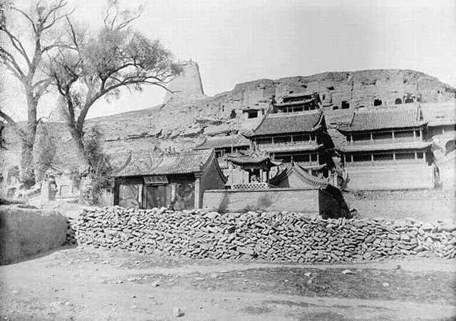 1907年山西大同老照片 百年前的大同城墙鼓楼文庙及街景