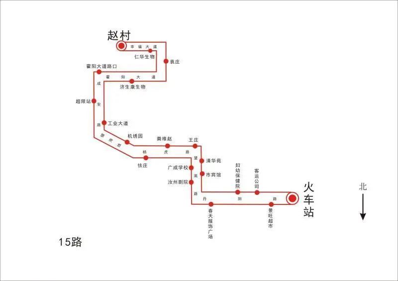 始发站:火车站,景旺超市,客运公司,妇幼保健院,春天服饰广场,汝州