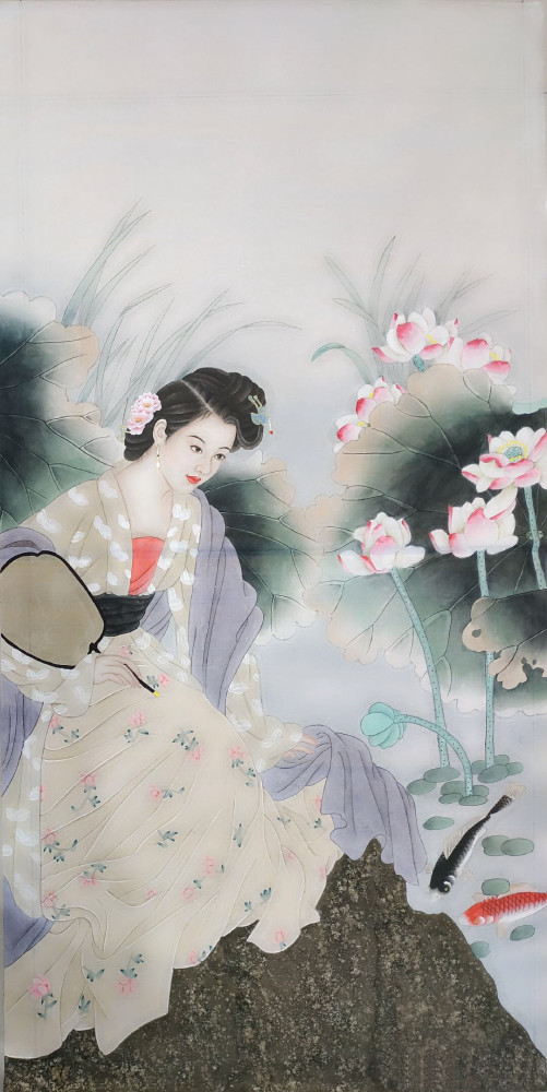 中国传统仕女人物工笔画欣赏