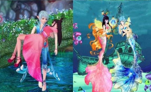 叶罗丽:当主角们变身美人鱼,灵公主凄美,水王子和王默