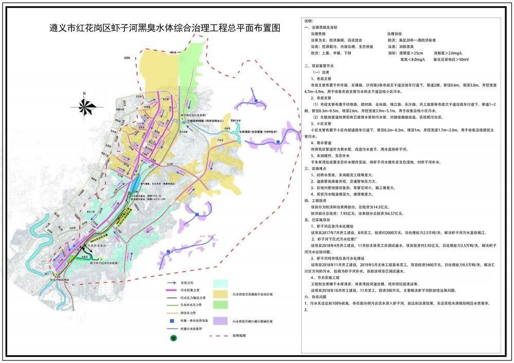 遵义市红花岗区虾子河黑臭水体治理工程项目设计施工总承包(epc)