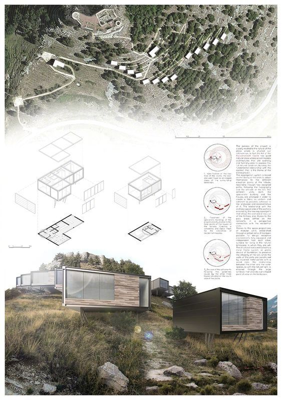 国外山地建筑设计排版
