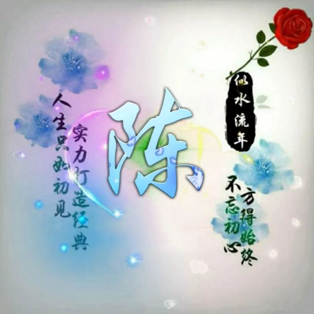 姓氏头像 | 似水流年