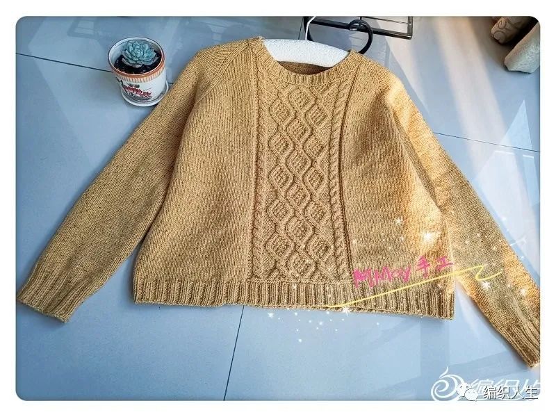 偶遇:云点女士棒针扭花套头毛衣