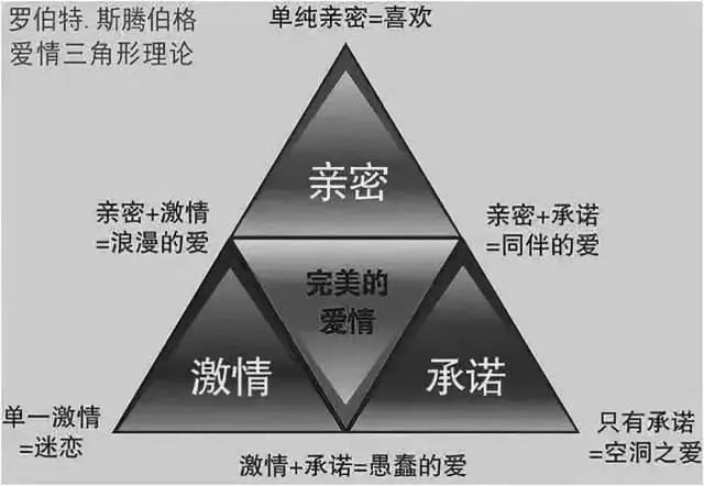 心理学大师罗伯特斯腾伯格的爱情三元论